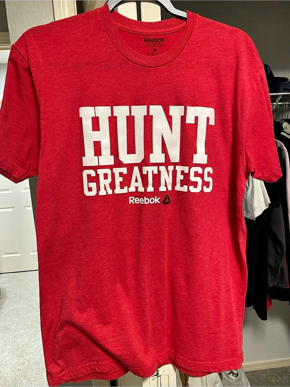 Reebok JJ Watt Hunt Greatness T-Shirt Red Medium